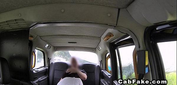  Schoolgirl banged in fake taxi pov